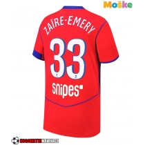 Moške Nogometnih dresov Paris Saint-Germain Warren Zaire-Emery #33 Tretji 2025-26 Kratki rokavi